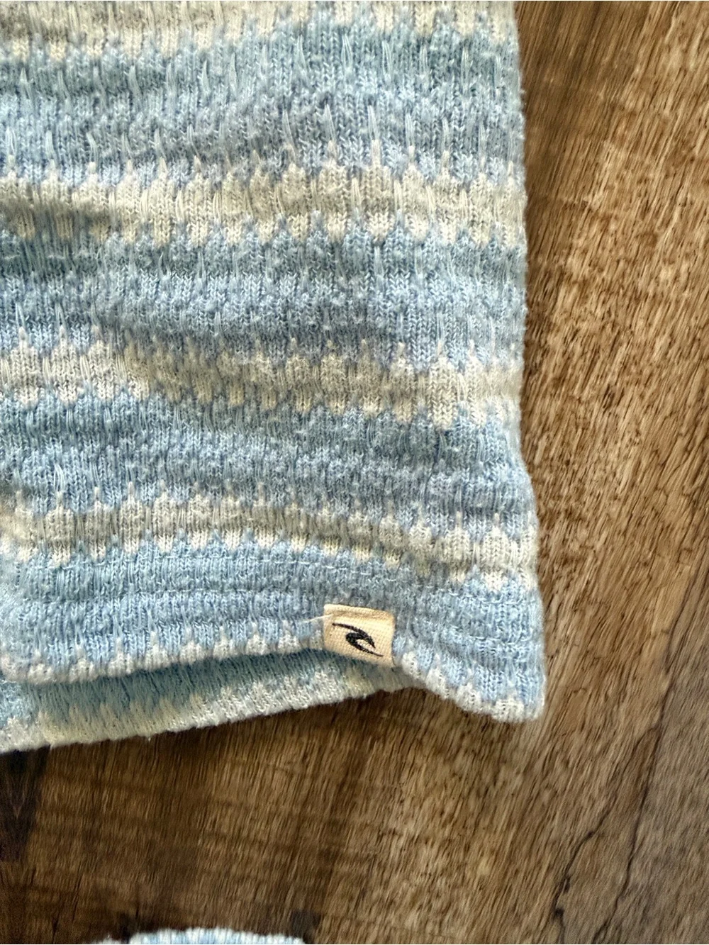 Rip Curl Girls Blue White Striped Hoodie Flare Pants Set Size 12